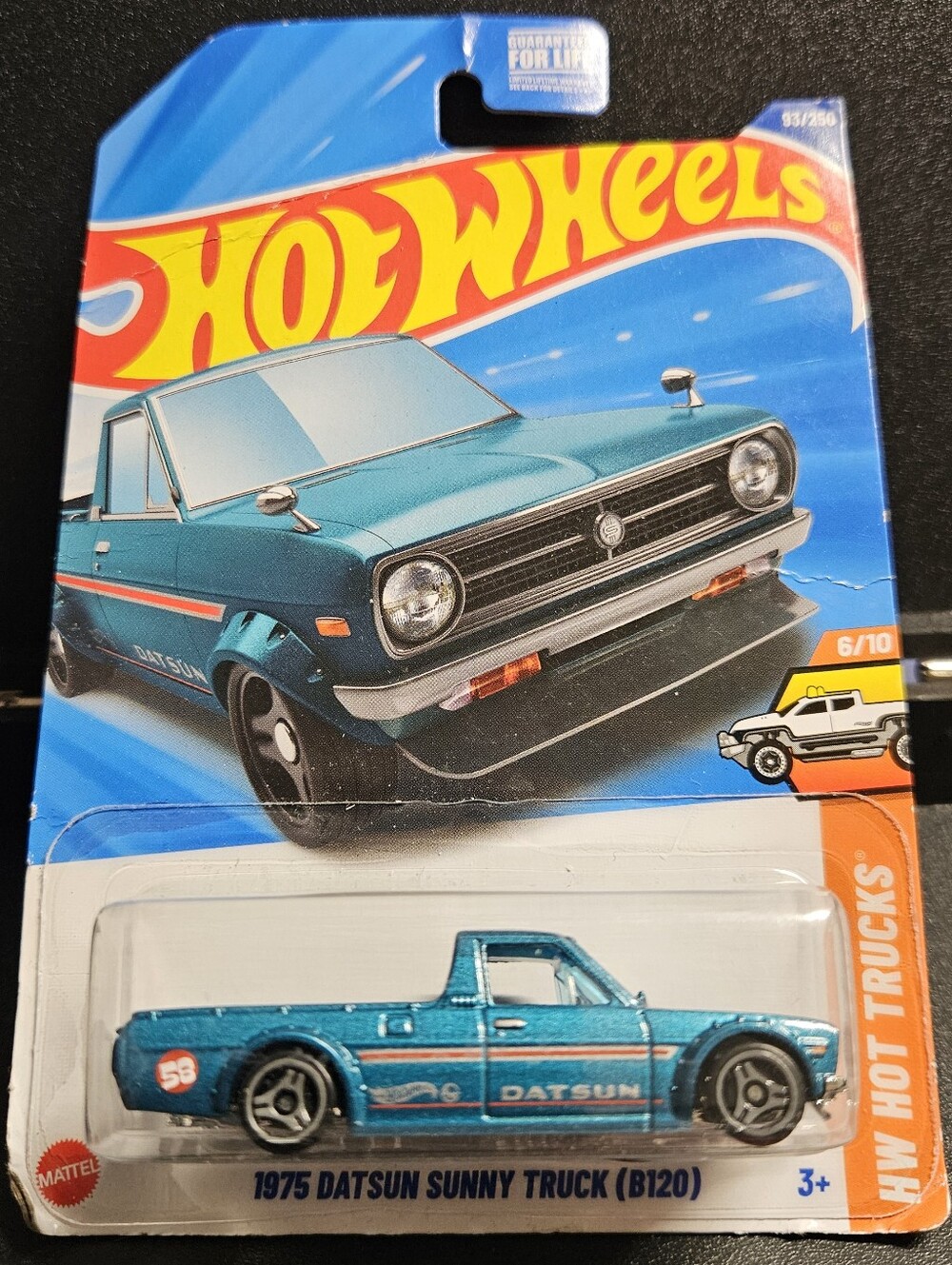 HW Metallic Teal 1975 Datsun Sunny Truck (B120) Hot Trucks